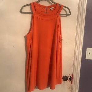 Orange Asymmetrical Top